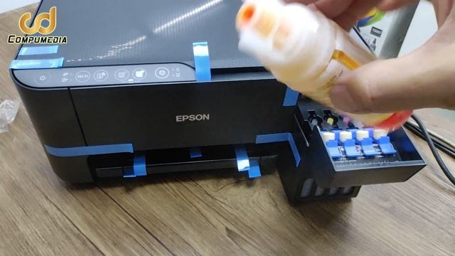 EPSON EcoTank L3250/L3256/L3550/L3210/L3216 New Printer Unboxing & Ink Charging смотреть онлайн
