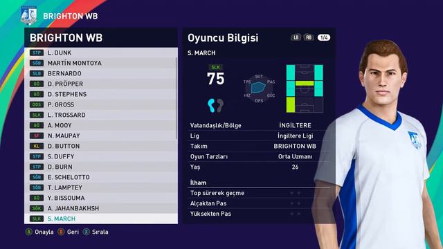 Brighton & Hove Albion Faces & Stats - Pes 2021 смотреть онлайн