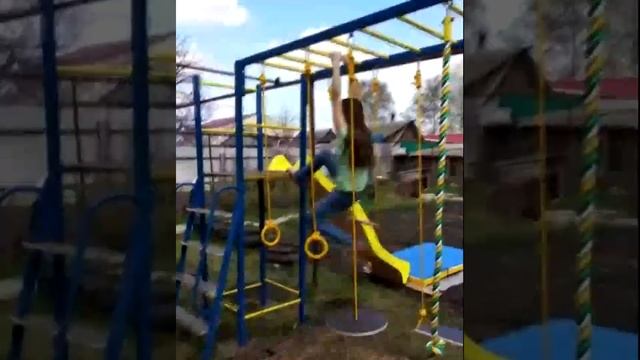 ☀Чем занять ребенка на даче. Детский спортивный комплекс Олимпик. Обзор. смотреть онлайн