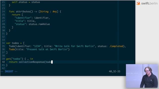 Daniel Tomlinson: REST API's in Swift (swift.berlin meetup #17) смотреть онлайн