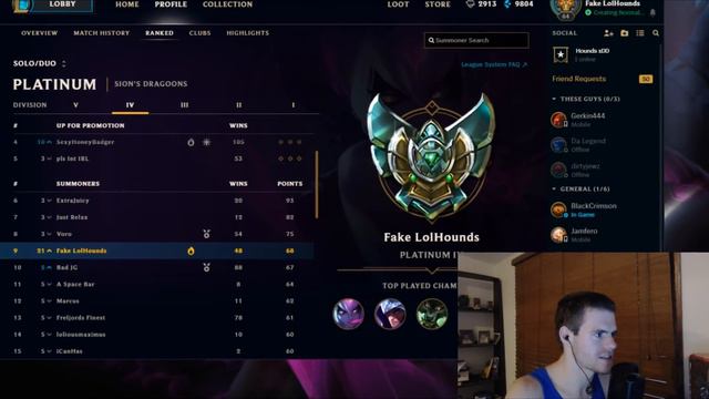 Platinum Elo is a NIGHTMARE- Climb to Diamond #6 смотреть онлайн