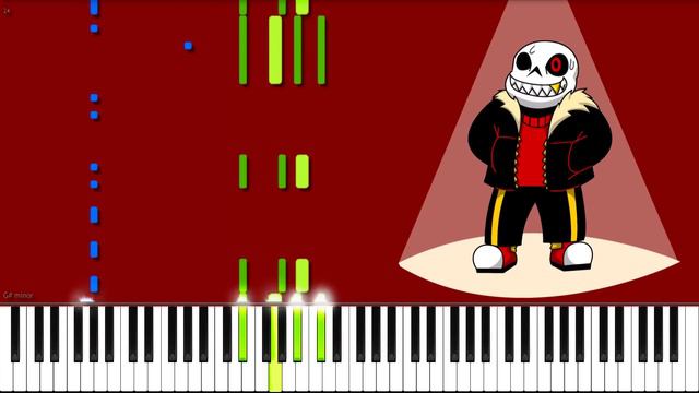 Underfell // Edgy Sans Is Edgy | LyricWulf Piano Tutorial On Synthesia