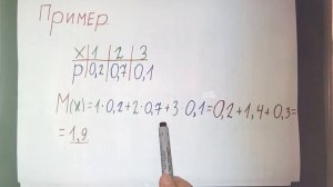Пример вычисления математического ожидания дискретной случайной величины