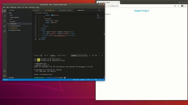 Настраиваем сборку проекта с помощью webpack смотреть онлайн