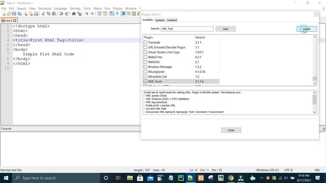 How to Indent HTML Tag in Notepad++||step by step смотреть онлайн