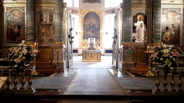 Божественная литургия в день праздника Благовещения Пресвятой Богородицы смотреть онлайн
