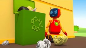 Мусоровоз, машинки и кран на пляже. Мультик Грузовичок Лёва - Весёлая школа Капуки Кануки