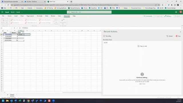 Excel Automate - Add Month and Year Formulas to Table Using Typescript! смотреть онлайн