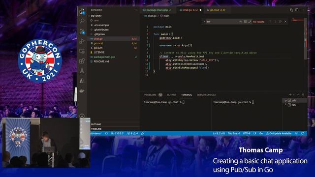 GopherCon UK 2021: Tom Camp - Creating a basic chat app смотреть онлайн
