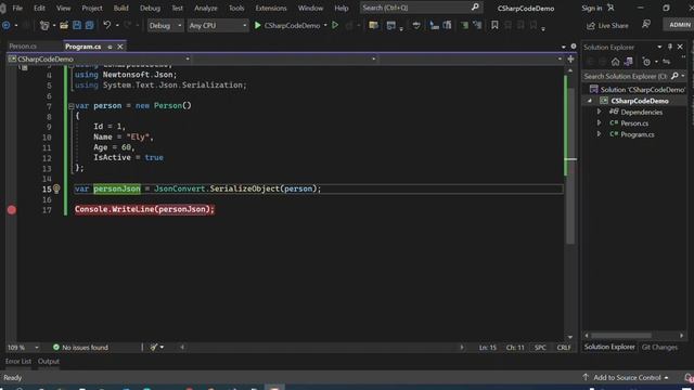 Serialization and Deserialization in C#.Net смотреть онлайн