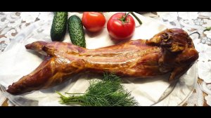 Кролик горячего копчения.Кролик варёно копчёный.Кролик копчёный.