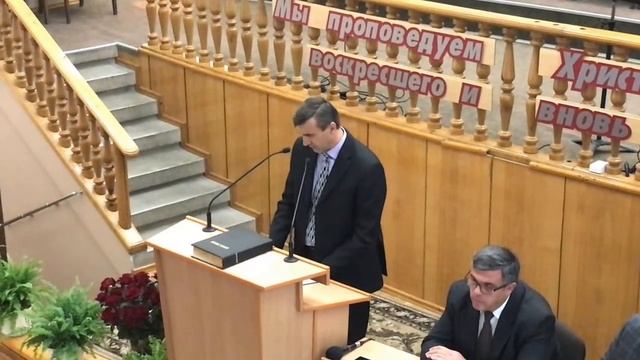 Вечернее служение с участием мужского хора. (1 Октября, 2017) смотреть онлайн