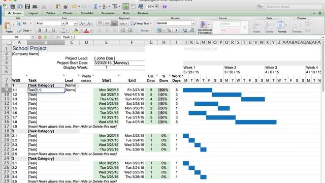 Create a Free GANTT Chart in 3 Minutes!! | Excel смотреть онлайн