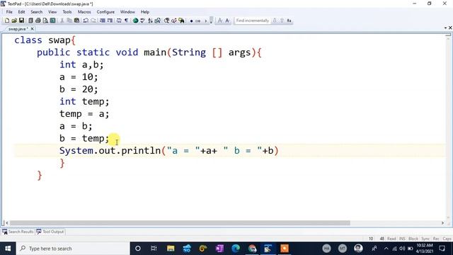 How to swap two values in java program || Technical Hassan Ali смотреть онлайн
