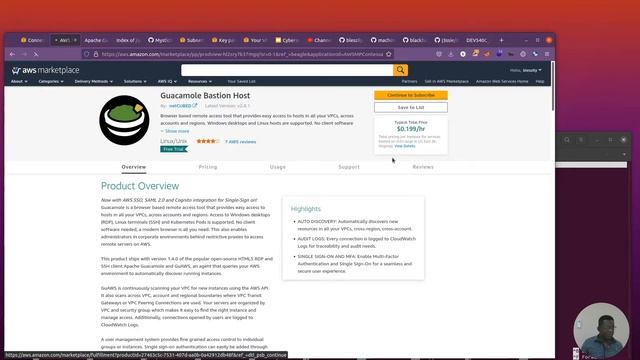 AWS Pentesting - Provisioning Kali Linux and Setting up Guacamole смотреть онлайн