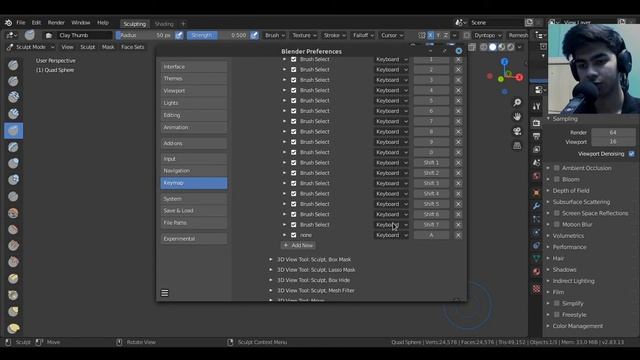 Sculpt Brushes Hotkey not working Blender 2.8x [Solved] смотреть онлайн