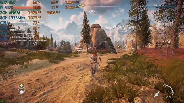 Horizon Zero Dawn - GTX 950 | i5 3470 | 1080P 900P 720P смотреть онлайн