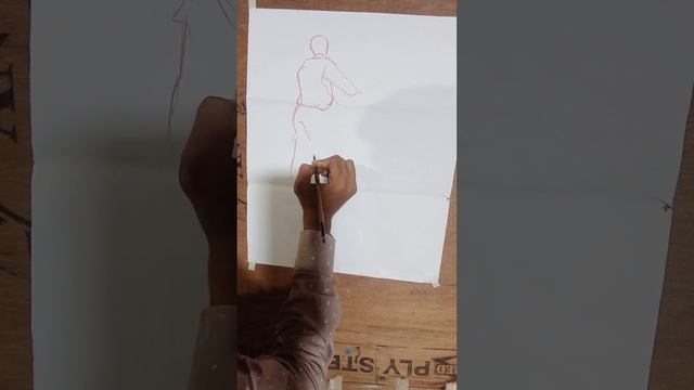 Easy figure sketch drawing/ easy tips for beginners. смотреть онлайн