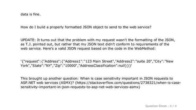 jQuery : How do I build a JSON object to send to an AJAX WebService? смотреть онлайн