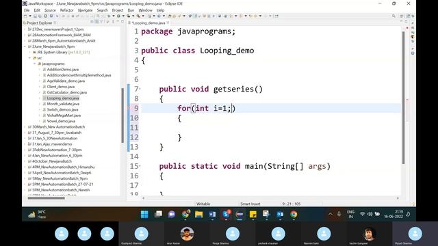 For Loop In Java - Software Testing Online Classes смотреть онлайн