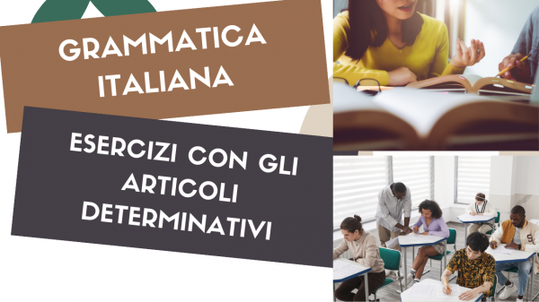 ESERCIZI ARTICOLI DETERMINATIVI SINGOLARI - УПРАЖНЕНИЯ ЕДИНСТВЕННОГО ЧИСЛА ОПРЕДЕЛИТЕЛЬНЫХ АРТИКЛЕЙ