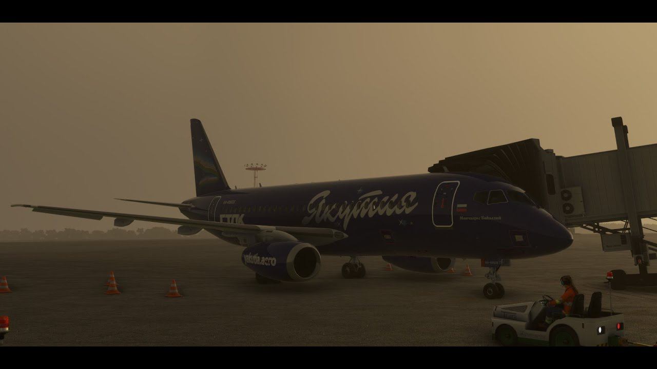 Suhoi Superjet-95 Домодедово - Минск. Vatsim