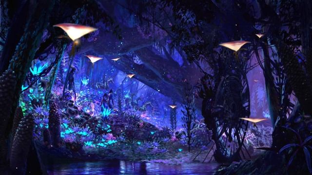 Avatar Ambience - Pandora At Night (Bioluminescence, Forest Sounds And Occasional Rain)