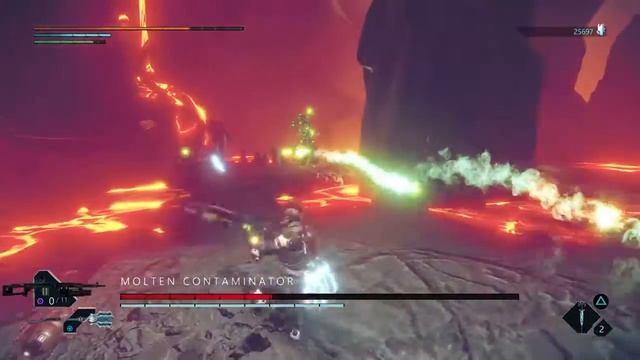 MOLTEN CONTAMINATOR boss fight (ImmortalUnchained/ng) ps4 смотреть онлайн