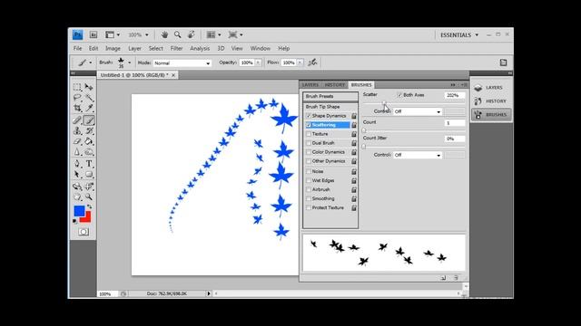 Уроки Photoshop #4. Инструменты фотошоп - Инструмент кисть часть - 2 смотреть онлайн