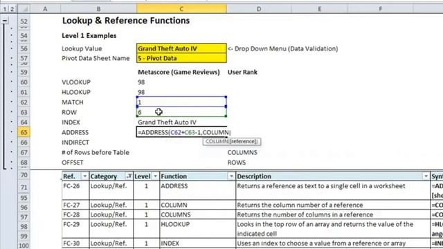 Lookup & Reference Functions in Excel смотреть онлайн
