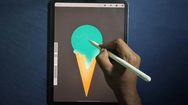 Ice cream drawing || ice cream logo design on iPad Pro and Procreate 5 смотреть онлайн