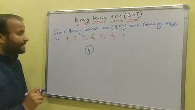 Create Binary Search Tree - BST with example | Data structure | Hindi смотреть онлайн