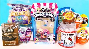 СЮРПРИЗ MIX! Hello Kitty, My little pony, ТАНКИ, Hatchimals, ВСПЫШ Машинки Unboxing Kinder Surprise