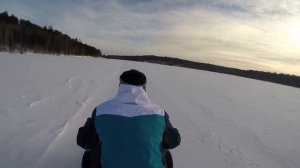 Разгон до 100 км/ч на Arctic Cat 570XT. База отдыха "Лосенок"