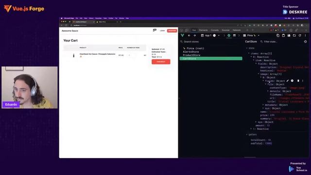 Episode 2: E-Commerce - Manage Cart State with Pinia by Eduardo San Martin Morote: Vue.js Forge смотреть онлайн