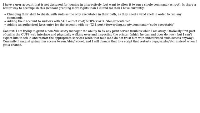 Allow a user to run a single command as root over ssh (2 Solutions!!) смотреть онлайн