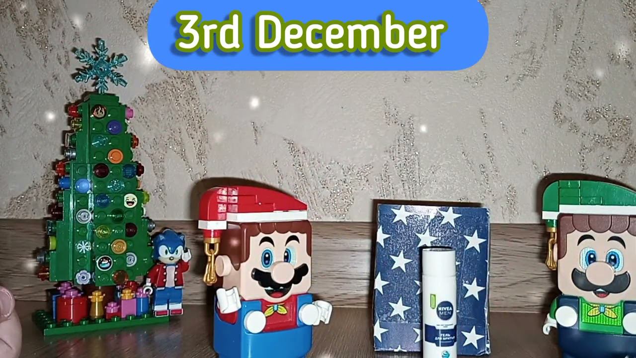 My Christmas & New Year Advent Calendar mini surprises by Lego Super Mario & Luigi. Day 3 #shorts смотреть онлайн