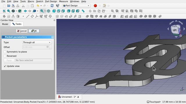 FreeCAD : Quick and Easy Text / Font Effects Emboss, Combine and Outline (Beginners Tutorial) смотреть онлайн