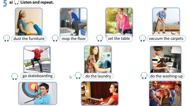 Excel 8 for Kazakhstan M2 LEISURE ACTIVITIES & CHORES p.19 смотреть онлайн