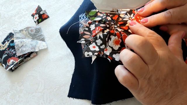 Шьем подставку под горячее из остатков ткани.От скуки на все руки. Рукоделие. смотреть онлайн