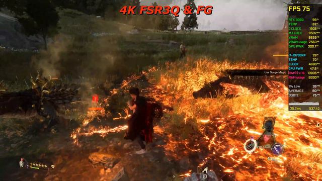 AMD FSR3 Frame Generation | RTX 3080 | 4K 1440p