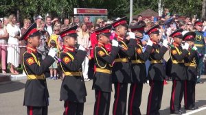 Торжественное построение в честь Дня знаний в Уссурийском суворовском военном училище