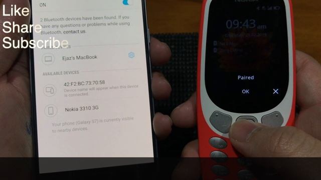 Android To Nokia 3310 Contacts Transfer via bluetooth {urdu-hindi} смотреть онлайн