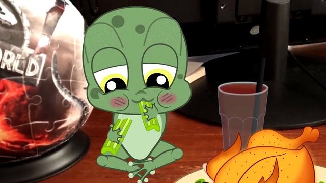 KVAKA ANIMATION ? Eating Yummy Chicken Animated Mukbang #kvakaanimation #animation #chicken