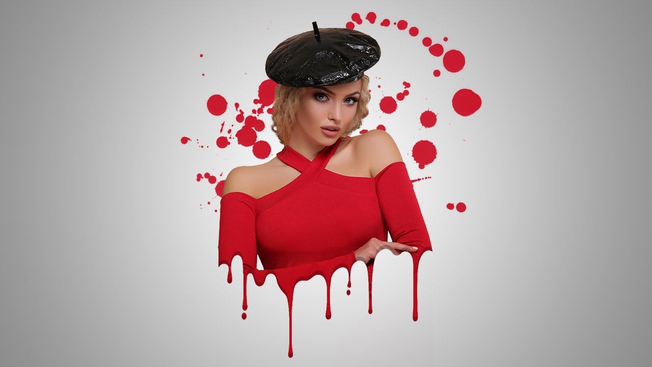 Эффект потёков, эффект брызг в фотошопе + кисти