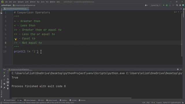 4.1 Comparison and Logical Operators - Python смотреть онлайн