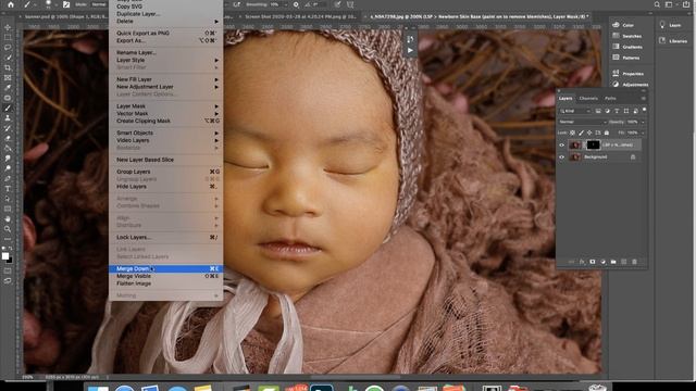 Editing a Newborn Image In just a few minutes смотреть онлайн