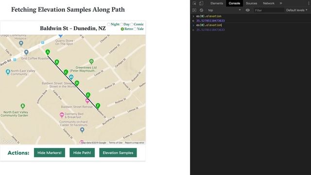 Using React DevTools to Examine Response from Elevation Service (Google Maps API) смотреть онлайн