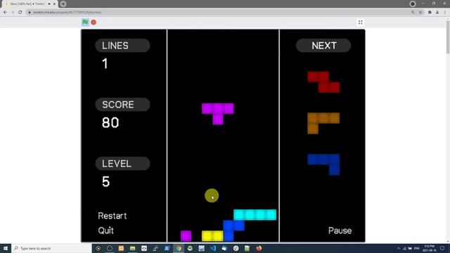 How to make/play Tetris game in scratch ??? Kids Coding смотреть онлайн