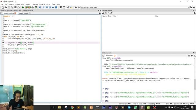 [Tutorial OpenCV] - 01 - Install & Program dasar deteksi wajah/Face Recognition (Bahasa Indonesia) смотреть онлайн